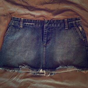 Blue Asphalt Denim Skirt